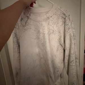 Lululemon Oversized Crewneck in ice marble